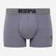 Набор трусов-боксеров мужских US Polo Assn 80521 L 3 шт Темно-синий/Бордовый/Серый Меланж (8680557421095) - изображение 5