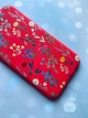 Матовий червоний чохол на Samsung Galaxy A32 :: Квітковий фон (принт 269) - зображення 3
