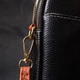 Удобная сумка трапеция для женщин из натуральной кожи Vintage 22269 черная - изображение 9