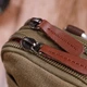Компактная сумка-чехол на пояс с металлическим карабином из текстиля Vintage 22224 оливковый. - изображение 9