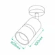 Накладной поворотный светильник Ardero ML312-1 BAMBOO GU10 черный+хром - изображение 4
