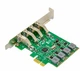 Плата расширения PCI-E на 4 х USB 3.0 5 Гбит/с расширитель портов VIA VL805 (655582878-1) Зеленый - изображение 5