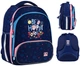 Шкільний рюкзак GoPack Be Happy каркасний 38x28x15 см Синій (GO24-597M-3) - зображення 2