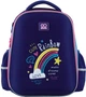 Шкільний рюкзак GoPack Cute Rainbow напівкаркасний 38x28x13 см Синій (GO24-165M-1) - зображення 2