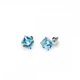 Срібні сережки Spark зі Swarovski Cube Studs Medium K48416AQ - изображение 1