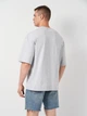Футболка хлопковая длинная мужская Ray Oversize Unisex U0104M L/XL Серая (RAY2000000023786) - изображение 3