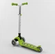 Самокат Best Scooter Y-00436. Складной алюминиевый руль, 4 PU колеса с подсветкой. Салатовый - изображение 4