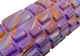 Массажный ролик-валик для МФР и йоги EasyFit Grid Roller v.1.1 33х14 см роллер-массажер для спины, ног, рук и шеи EF-2021-V Multi Фиолетовый (56001000) - изображение 2