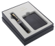 Набір Parker Sonnet Black Lacquer GT FP M Ручка пір'яна Синя + Картхолдер (3026981219986) - зображення 1