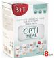 Вологий корм для дорослих кішок Optimeal for adult cats набір #3 (3+1) 85 г х 8 шт упаковка - изображение 1