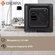 Инфракрасный пленочный теплый пол Enerpia 220Вт/м² 8 м² (0.5м х 16м) /1760Вт под ламинат с механическим терморегулятором RTC 70 черный - изображение 3