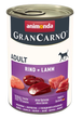 Вологий корм для собак Animonda GranCarno Adult Beef + Lamb з яловичиною та ягнятим 400 г 82733 - зображення 1