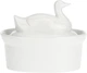 Naczynie do zapiekania La Porcellana Bianca Terrine z pokrywką porcelana 16 x 11 cm (8027549071508) - obraz 1