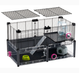 Модульная клетка для хомяков и мышей Ferplast Multipla Hamster с аксессуарами черная 72.5x37.5x42 см 57007217 - изображение 5