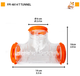 Туннель для грызунов Ferplast FPI 4814 Tube Line T Tunnel 14x10 см Ø 6 см 84814099 - изображение 3