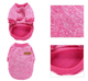 Кофта для собак та котів EcoToys Bright Pink XS ряба яскраво-рожева A: 20 см B: 31 см C: 19 см 7098 - зображення 7