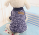 Кофта для собак и котов EcoToys Black Blue M рябая темно-синяя A: 30 см B: 37 см C: 24 см 7119 - изображение 10