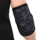 Налокотники для жима Ezous Camo Elbow Sleeve A-04 2шт в комплекте размер M Black-Grey Camouflage - изображение 4