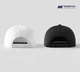 Кепка Snapback мем Белый Кот с пальцем (meme Cat Middle finger) Черный (9276-2851-BK) - изображение 6