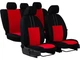 Авто чехлы для GEELY CK 2 2007-2011 (2002-2011) Pok-ter Economic с красной вставкой - изображение 1
