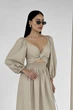 Двухстороннее платье Jadone Fashion Аскания M-L бежевое - изображение 5