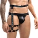 Мужские гартеры кожаные Art of Sex Serge L/XL/2XL Черный - изображение 2