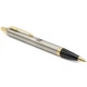 Подарунковий набір: Коробка + Кулькова ручка Parker IM 17 Brushed Metal GT BP 22 232_TR + Блокнот Axent Partner Ukraine Cиній - зображення 10