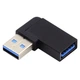 Перехідник обладнання Lucom USB3.2Gen2 M/F адаптер кутовий 90°вправо 10Gbps чорний(62.09.8532) - изображение 2