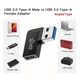 Перехідник обладнання Lucom USB3.2Gen2 M/F адаптер кутовий 90°вправо 10Gbps чорний(62.09.8532) - изображение 3