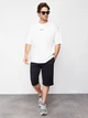 Шорты хлопковые длинные мужские Trendyol TMNSS24SR00036 S Черные (8683049620341) - изображение 3