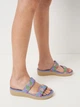 Женские шлепанцы для пляжа Joybees The Cute Sandal WTCSD.BPF. 39.5 (W9) 25.7 см Blue Iris Painted Floral (810067715300) - изображение 2