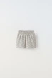 Комплект детский (свитшот + шорты) Zara 9000/667 140 см Молочный - изображение 4