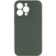 Противоударный Чехол Silicone Case Full Camera Protective (AA) для Apple iPhone 16 Pro Max (6.9") Зеленый / Cyprus Green - изображение 1