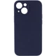 Противоударный чехол Silicone Case Full Camera Protective (AA) NL для Apple iPhone 13 (6.1") Темно-синий / Midnight blue - изображение 1