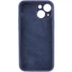 Противоударный чехол Silicone Case Full Camera Protective (AA) NL для Apple iPhone 13 (6.1") Темно-синий / Midnight blue - изображение 2