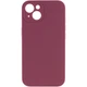 Противоударный чехол Silicone Case Full Camera Protective (AA) NL для Apple iPhone 13 (6.1") Бордовый / Plum - изображение 1