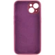 Противоударный чехол Silicone Case Full Camera Protective (AA) NL для Apple iPhone 13 (6.1") Бордовый / Plum - изображение 2