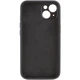 Чохол Silicone Case Full Camera Protective (AA) NO LOGO для Apple iPhone 13 (6.1") Чорний / Black - изображение 2