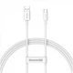 Кабель Baseus Superior Series Fast Charging Data Type-C 100W (1.5m) white - зображення 1