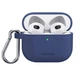 Чохол Usams US-BH741 Silicon with Carbine для Apple AirPods 3 Blue (BH741AP02) - изображение 1