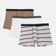 Трусы (3шт) Basic Collection XXL бежевый, белый полоска 14380928502 - изображение 1