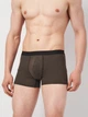 Трусы (3шт) Basic Collection M темно синий, салатовы в полоску, сине серый меланж 1438092940 - изображение 5