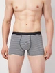 Трусы (3шт) Basic Collection M темно синий, салатовы в полоску, сине серый меланж 1438092940 - изображение 4