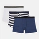 Трусы (3шт) Basic Collection XXL молочно синий полоска 14380929555 - изображение 1