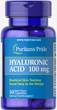 Гиалуроновая кислота, Hyaluronic Acid, Puritan's Pride, 100 мг, 30 капсул - изображение 1