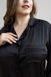 Ночная рубашка на пуговицах XXL+ Р1385 Чорный, 3XL (52-54) - изображение 2