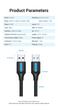 Кабель Vention USB Type A 3.0 to USB Type A 3.0 5 Гбіт/с 2A/5V 1.5 м Black (CONBG) - зображення 9
