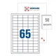 UKRMARK A4-65-W1-50, 65 этикеток на листе А4, 38,1мм х 21,2мм, уп.50 листов, этикетки самоклеящиеся - изображение 3