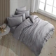 Евро комплект постельного белья HOBBY Exclusive Sateen Diamond Cizgili сірий 200*220 - изображение 3