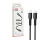Кабель Xo NB-Q231B USB-C - USB-C (60w) 1 метр чорний - зображення 4